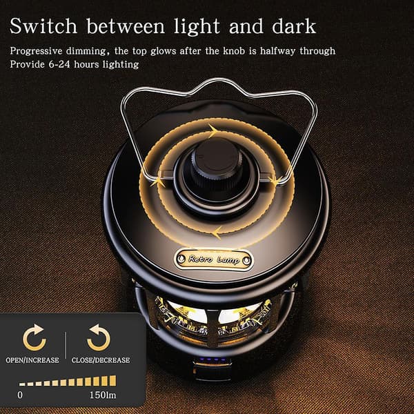 Portable Camping Lamp Rechargeable Lamp Outdoor Lamp Home 5000mAh White