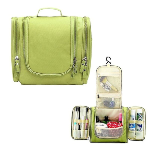 Hanging Waterproof Men Women Toiletry Makeup Bag Travel Neceser Kit Cosmetic Carry Organizer Beauty Case green