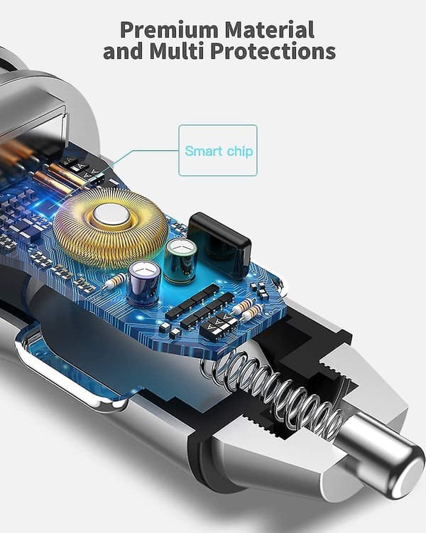 USB C Biloplader, 36W 6A Hurtig USB Biloplader