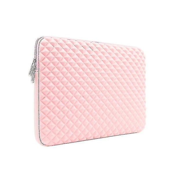 Laptop Sleeve Diamant Skum Vannavstøtende Beskyttende Dataveske Deksel Bæreveske Pink 13.3inch