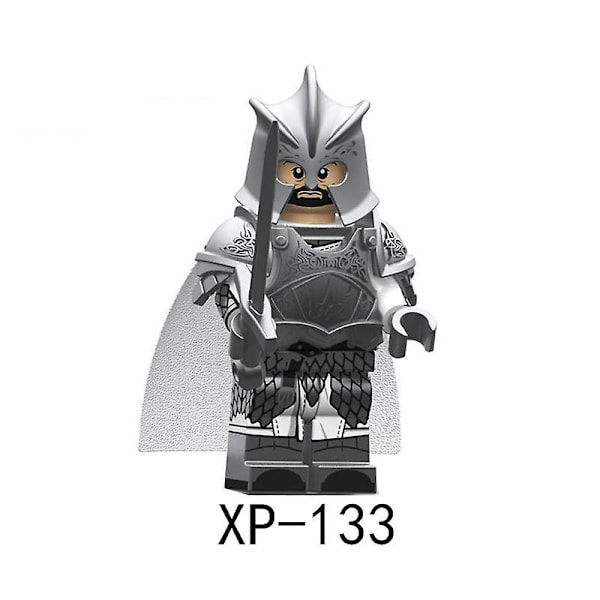 7 stk. A Song Of Ice And Fire Legetøj Sølvfarvet Middelalderlig Kriger Byggeklodser Minifigur Drengelegetøj