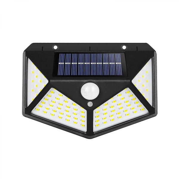 Solar Lights Outdoor, 100led/3 Modes 270 Lighting Angle Motion Sensor Security Lights, Ip65 Waterproof Wall Lights, Bright For Backyard Garden Pa 2PC