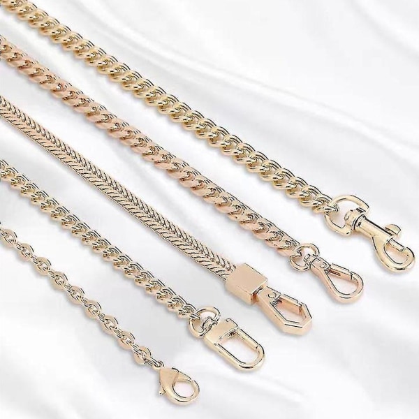 60cm/120cm Handbag Metal Chains Shoulder Bag Strap Diy Purse Chain Detachable Replacement Purse Chain Strap For Crossbod 5-120