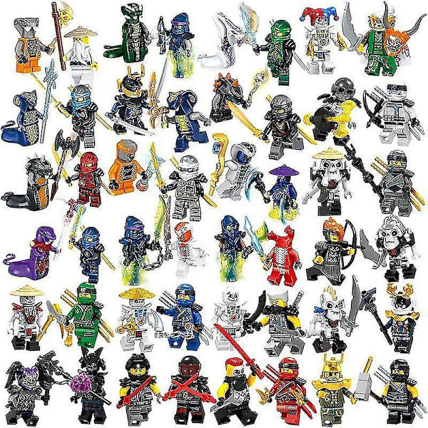 Phantom Ninja Byggeklodser 36 stk. Børn Samlet Minifigur Legetøj Med Våben