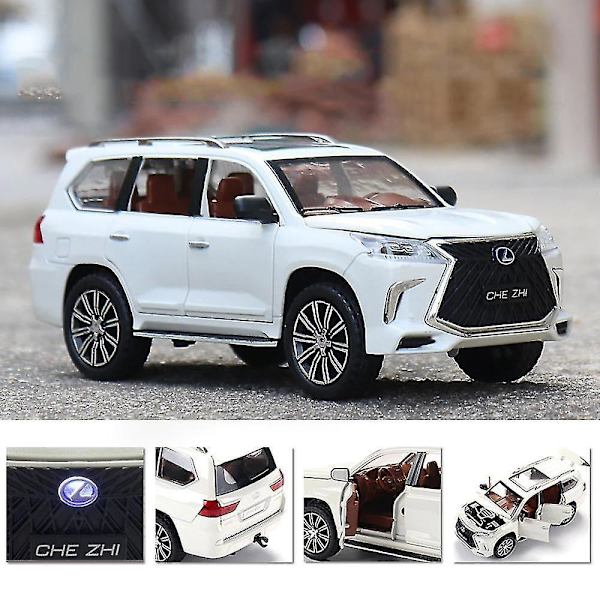 1:24 Lexus LX570 Træk Tilbage Legerings Legetøjsbil (Hvid)