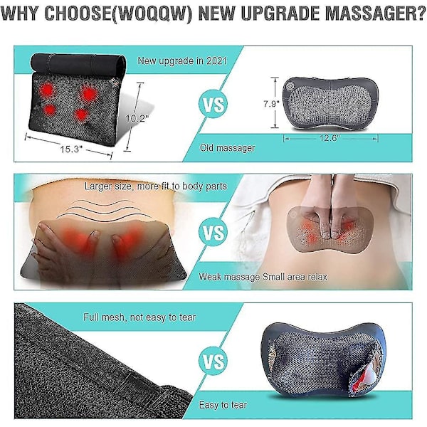 Back Massager,  Shiatsu Back And Neck Massager,  Deeper Tissue Kneading