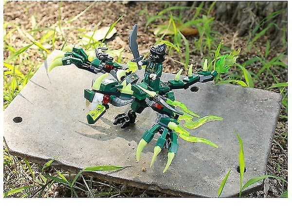 4pcs Dragon Phantom Ninja Series Building Blocks Compatible Music Child Collax