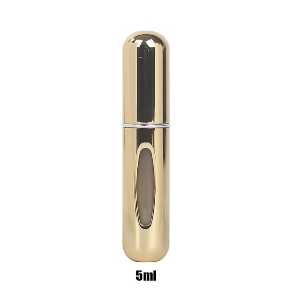 8ml Portable Mini Refillable Perfume Bottle With Spray 5ml bright gold