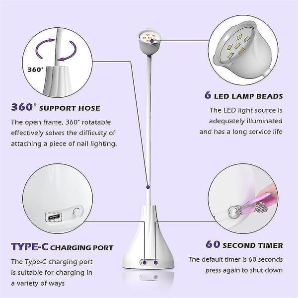 360 Rotation Led Nail Lamp Light Nail Quick Dry Gel Nail Polish Curing Light