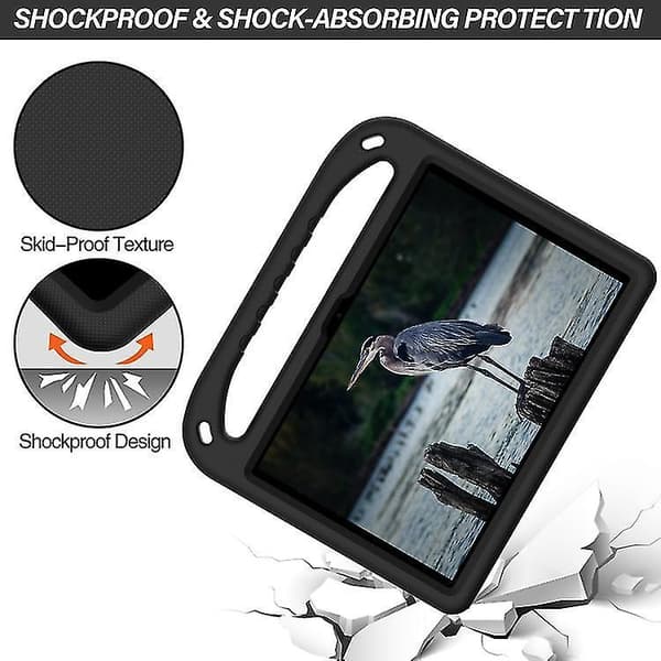 For Huawei Enjoy Tablet 2 / Matepad T10 / T10s Portable Handle Eva Shockproof Anti Falling Protective Case With Triangle Holder Black