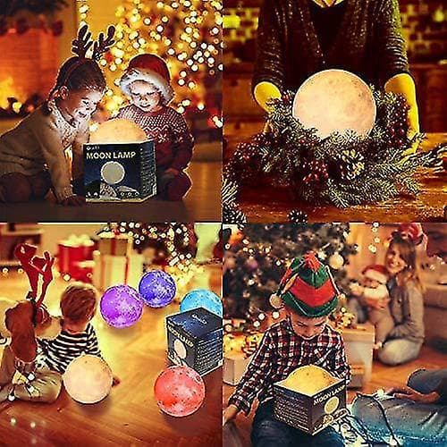 12cm Moon Light With Stand Remote Touch Control And Usb Rechargeable