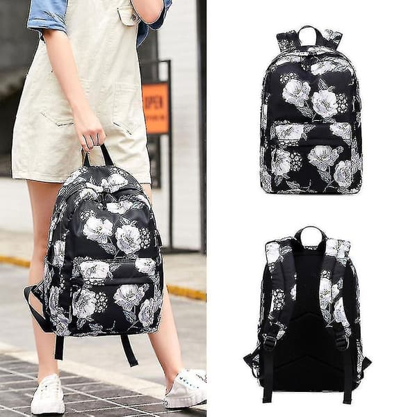 Black Schoolbag For Middle School Studentsblack