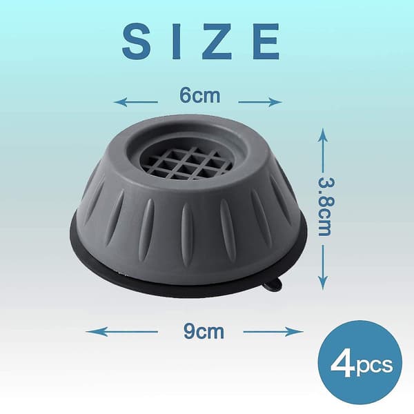 4 Pack Washing Machine Non-slip Feet Pad Vibration Damper Rubber Foot Pad
