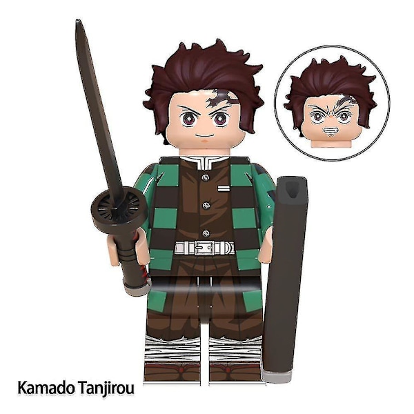 8 stk. Demon Slayer Serie Nezuko Tanjiro Samle Byggeklodser Minifigur Combo Børns Samlede Legetøj 4,5 cm