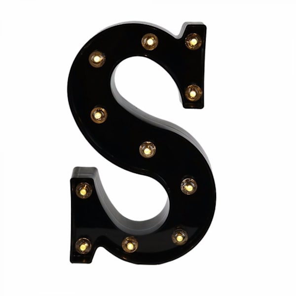 Led  Letter Lights New Design Light Up Black Letters For Events Wedding Party Birthday Home Bar Diy Decoration B091-361 S