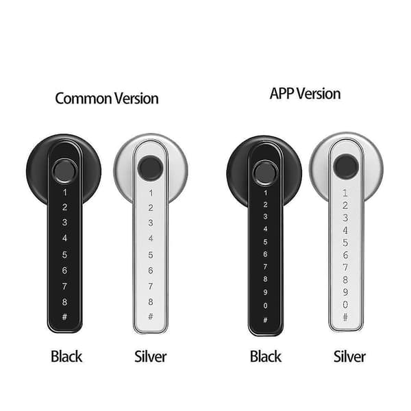 With Usb Port Fingerprint Door Lock Digital Lever Password Biometric H Silver   app