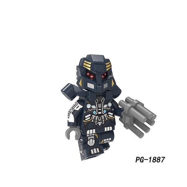 8pcs Deformed Robot Bumblebee Optimus Prime Inspector Child Puzzle Assembled Building Block Minifigure Toy