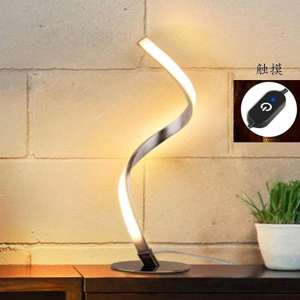 Spiral Romantisk Dekorativ Nattlampe for Soverom