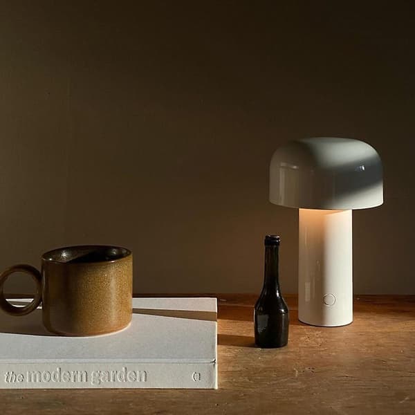 Bærbar Trådløs Touch Oppladbar Skrivebordslampe USB White