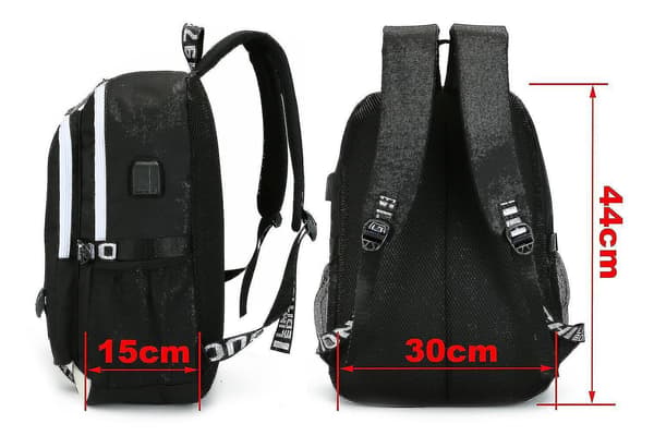 Sjq My Hero Academia Backpack Usb Charging School Bagcolor-3