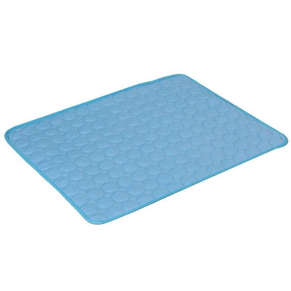 Dog Cooling Mat Sleeping Cooling Pad Washable Ice Silk Cool Blanket For Kennel Sofa Bed Blue XL
