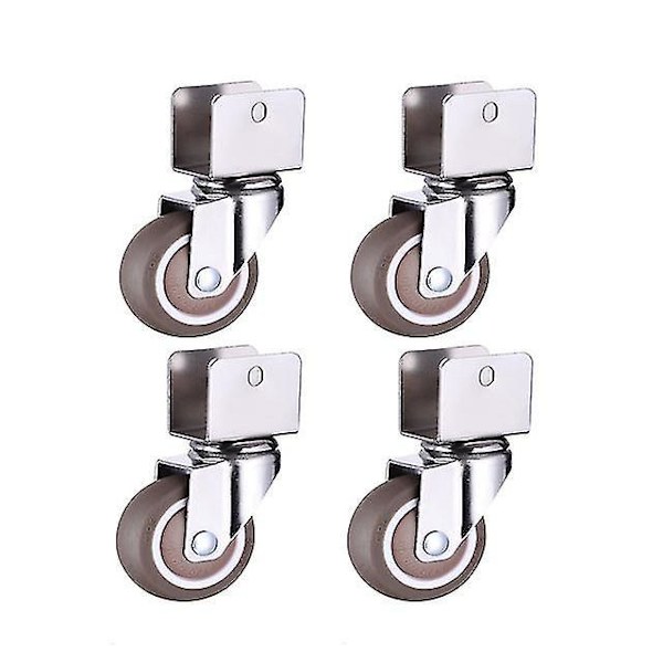 1.5 Huonekalusängyn pyörät Kaapin puristin jarrullisilla pyörillä Pehmeä kumi N0.1 18mm
