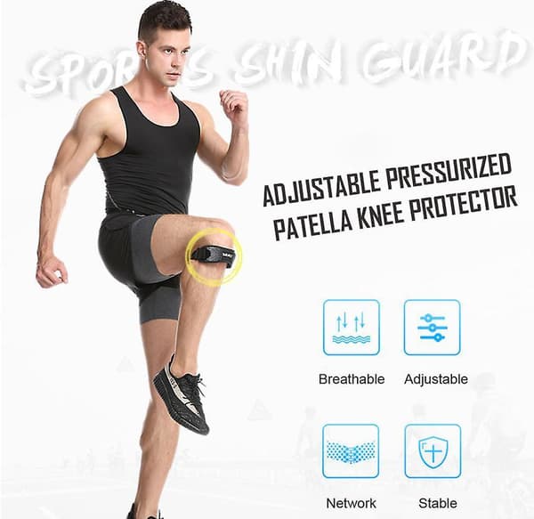 1PCS Adjustable Knee Pad Knee Pain Relief Patella Stabilizer Brace Support color blue