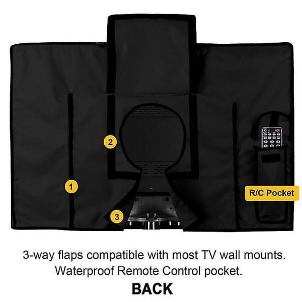 Outdoor Waterproof And Weatherproof Tv Cover For 22-70  Inch Ou 22-24 inches