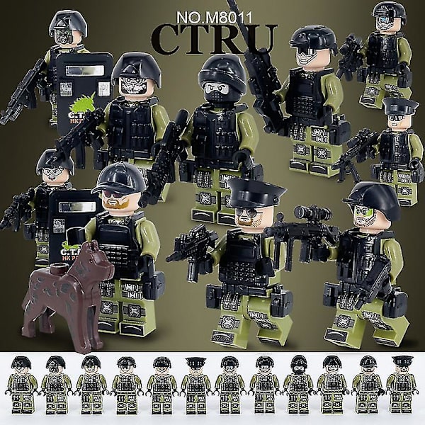Military Series Building Toys 12 Minifigures