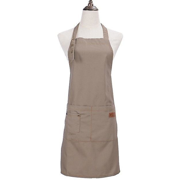 Unisex Work Apron Canvas Apron Bib Adjustable Kitchen Apron style 1
