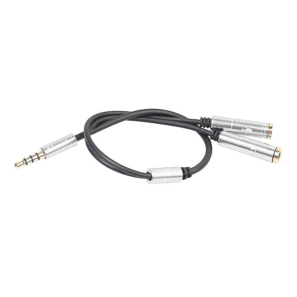 3.5mm Øretelefon Mikrofon Lyd Splitter Aux Skjøteadapter Kabel For PC Mikrofon Blue