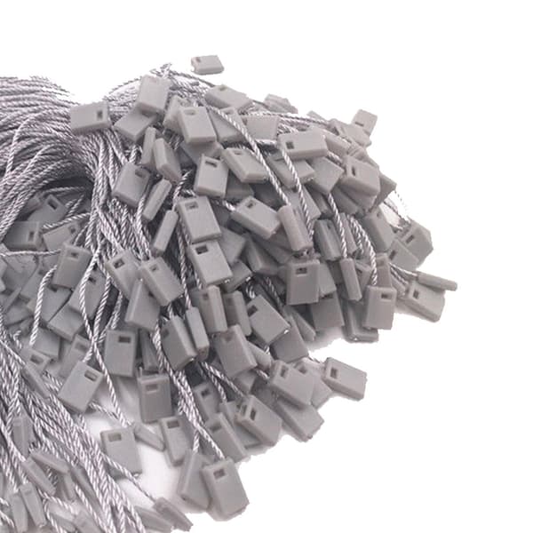 100 stk. nylon snor hængemærke fastgørelser Grey 1000pcs