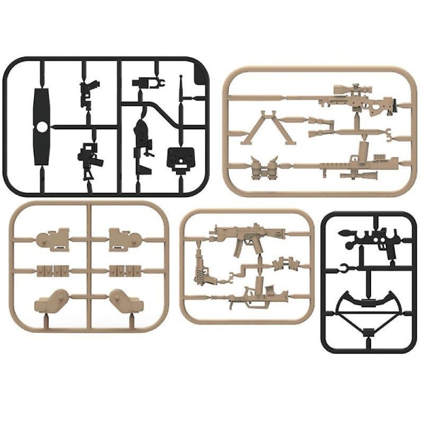 Seals With Weapons Diy Assembling Blocks 12pcs