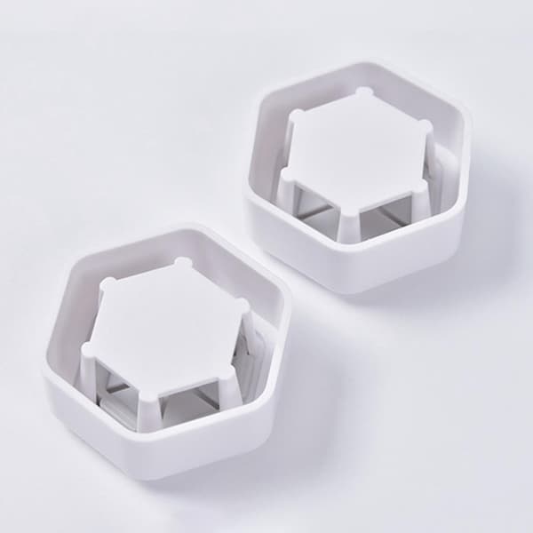 2pcs Wall Mount Self Adhesive Punch Free Bathroom Towel Hooks Hangers Holders