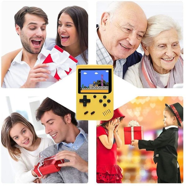 Handheld Game Console With 500 Classic Fc Games Console 3.0-inch Colour Screen -yellow