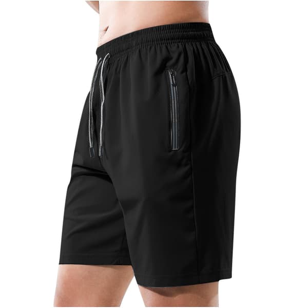 Men Casual Solid Fitness Training Exercise Quick-drying Sports Running Shorts Pants