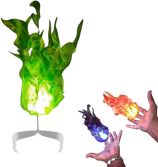 Gemdeck  Halloween Floating Fireball Prop, Luminous Floating Fireball Led Green