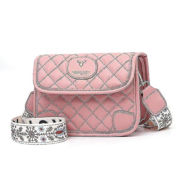 (pink Rød) Håndtasker Lille Mode Læder Crossbody Håndtaske