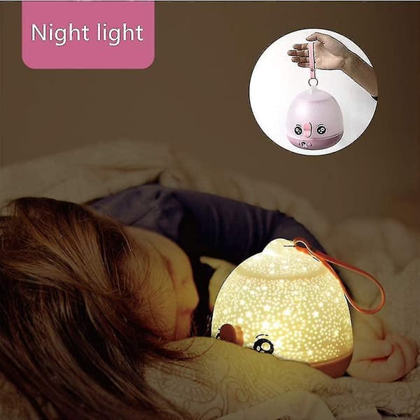 Children's Night Light Designed With Led Star Projector Remote Control And Timer Blue
