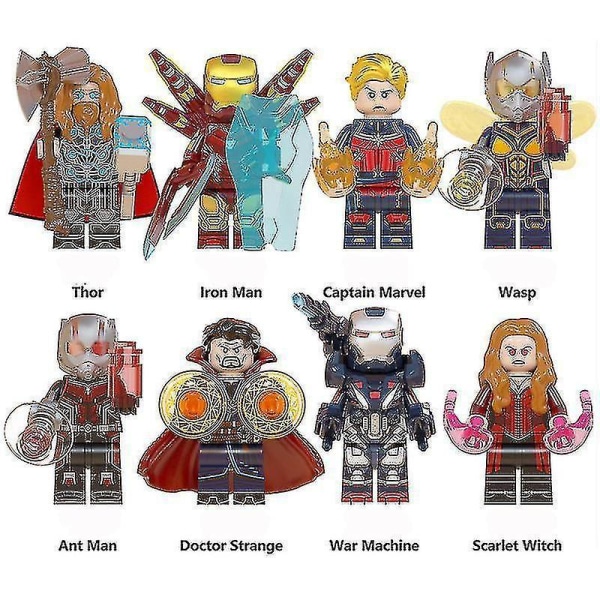 Marvel/Avengers /Iron Man/Hämähäkkimies Rakennuspalikka Minifiguuri Palapeli Lasten Kokoamislelu Lapsen Lahja