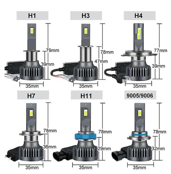 1 lot Super Bright 20000LM Car Headlights  LED Auto Lights Bulb H7
