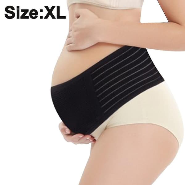 Maternity Support Belt Breathable Pregnancy Belly Band Abdominal Binder Black