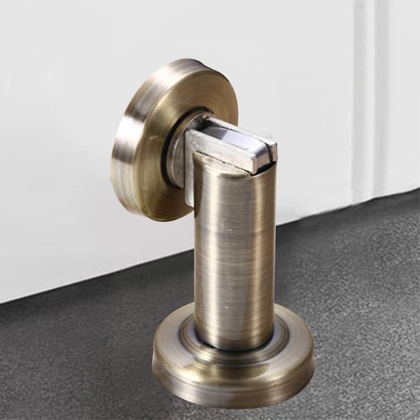 Magnetisk Dørstopper, Børstet Rustfrit Stål Dørholder Moderne Solid Green bronze