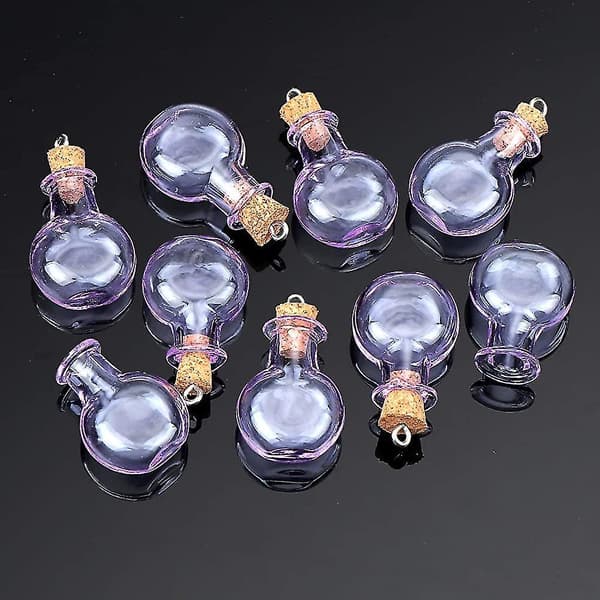 20 Pcs Mini Glass Bottles, Mini Empty Glass Cork Bottles For Birthday Gift