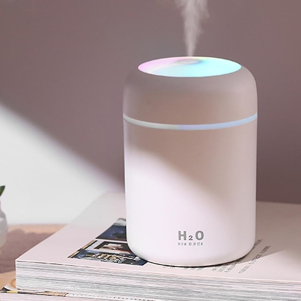 Bærbar 300 ml luftfugter USB ultralyd Dazzle Cup aroma diffuser Cool Mist Maker luftrenser Black