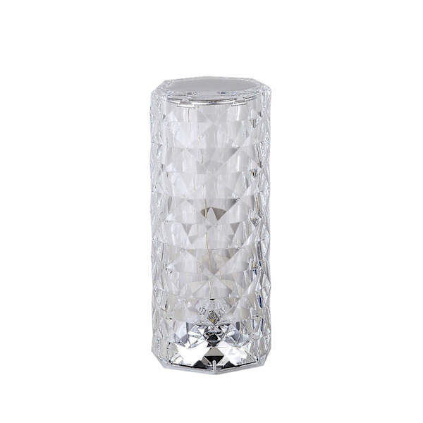 Akryylinen pöytävalaisin LED-tunnelmavalaisin Transparent Remote 16 Colors