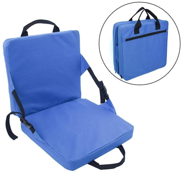 Stadium Seat / Portable Stadium Cushion Portable Beach Recliner Outdoor Floor Chair blue