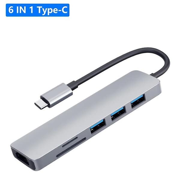 6 in 1 USB C to USB 3.0 HDMI-Compatible Dock