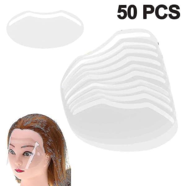 50 Pcs Microblading Permanent Makeup Shower Face Shields Visors, Disposable Face Shields Masks For Hairspray Salon Supplies And Eyelash Extensions Eye