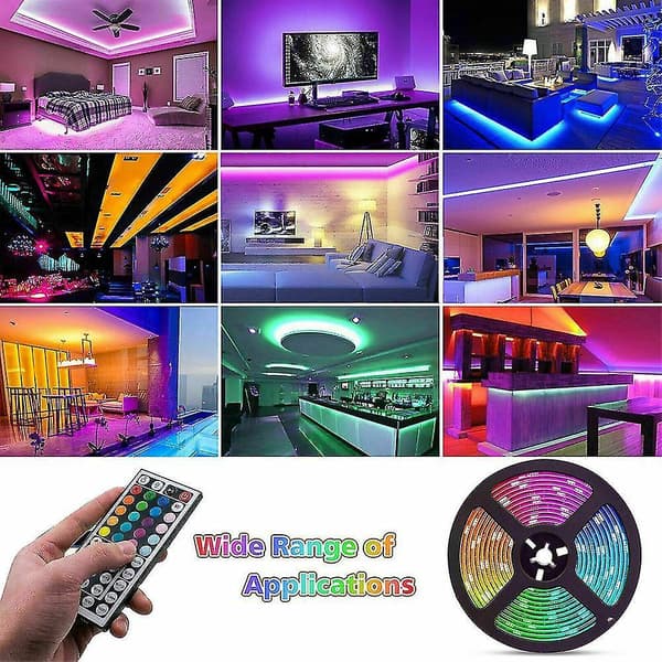 RGB LED Bar 3528 Smd Flexible Strip Light TV Backlight with Remote Control EU Plug